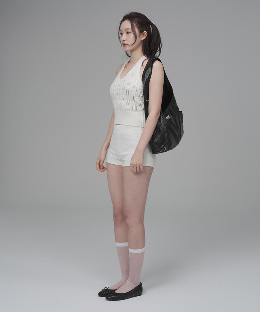 Kimimi Pocket Shoulder Bag Black