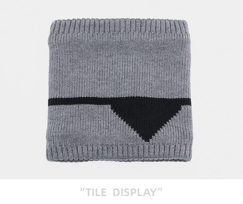 Pánský módní zimní pletený nákrčník/šála ze směsi vlny