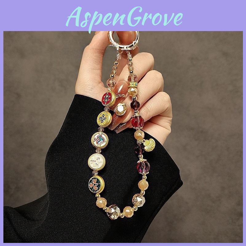 Classic Phone Lanyard With Water Crystal Beads For Men Women