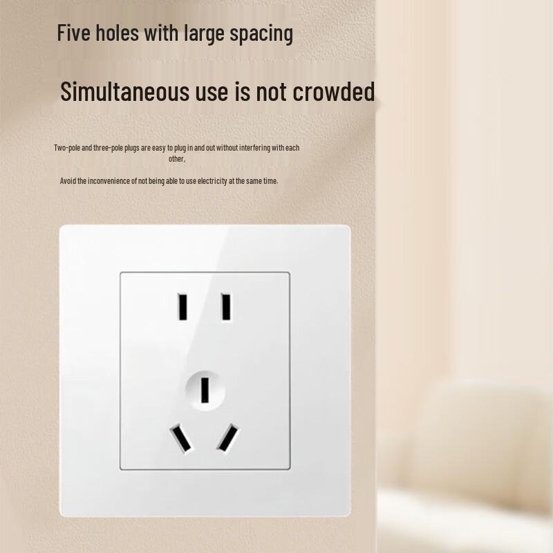 Jueceng 10A 5-Hole Electrical Socket