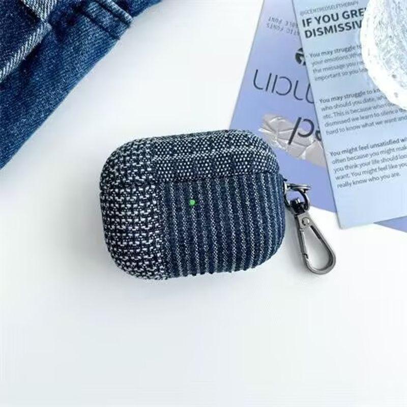 

Airpods4 Protective Case Airpods2 Headset Set with 5 Th Generation 6 Th Generation 3 Generation Airpods3 Female Drop-Resistant Earphone Case airpods 1/2 generation Gingham Denim