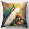 4-Piece Decorative Pillowcase Set – Featuring Peacock, Forest & Floral Designs