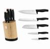 Zestaw noży w bloku bambusowym 6-ele BERLINGER HAUS Black Rose BH-2752