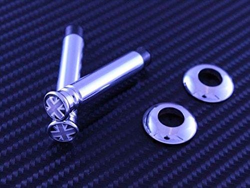 BMW MINI MINI Cooper Black Union Jack Door Lock Pin Set of 2 Fits