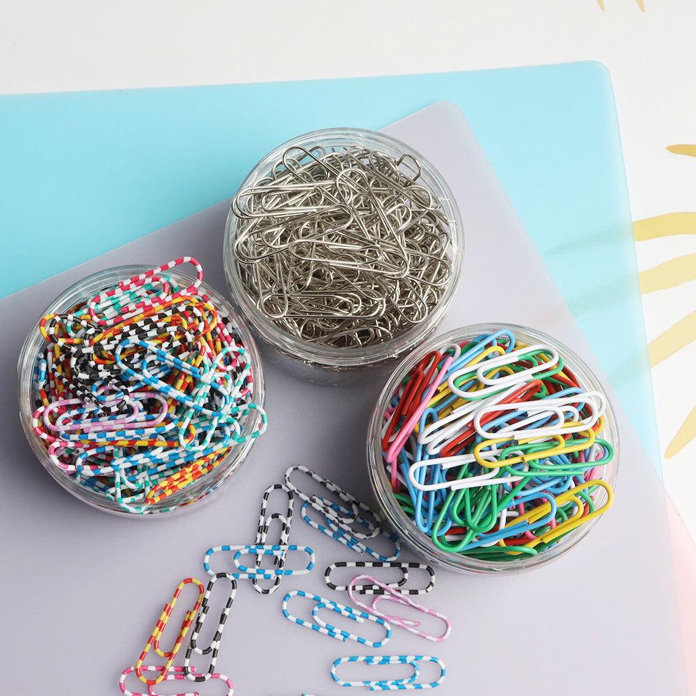 Creative Multicolor Rust-Proof Metal Paper Clips with Plastic Coating – Versatile Stationery Bookmarks