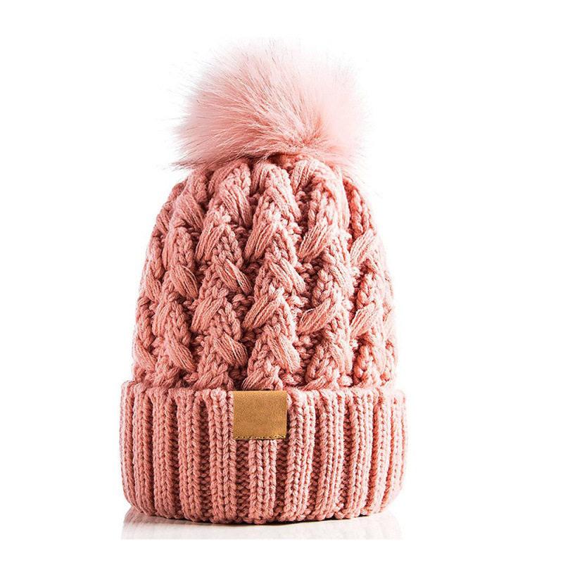 Cozy Winter Wool Hat with Pom-Pom & Velvet Lining for Unisex