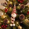 Crochet Starter Kit for Beginners DIY Gnome Ornament Kit, Christmas Theme Soft Knitted Craft Handmade Souvenir Making Set, Hanging And Home