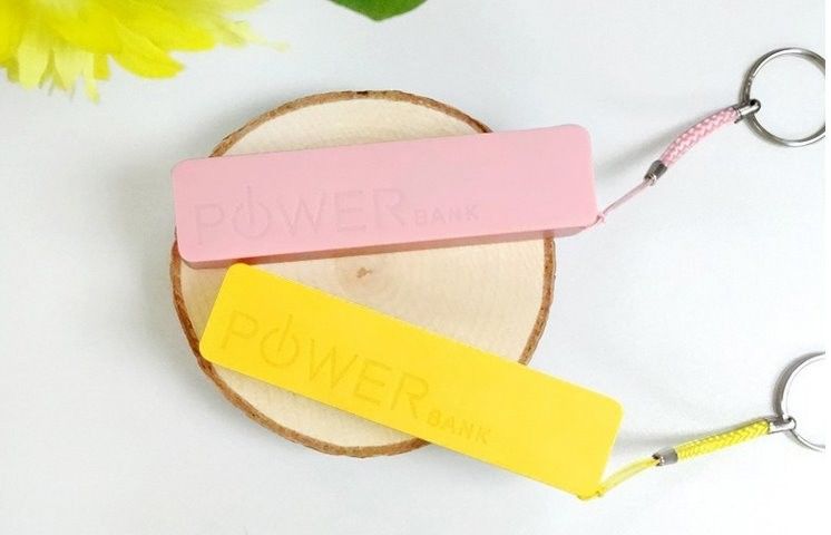 2600 mAh Lipstick Portable Power Bank Blue