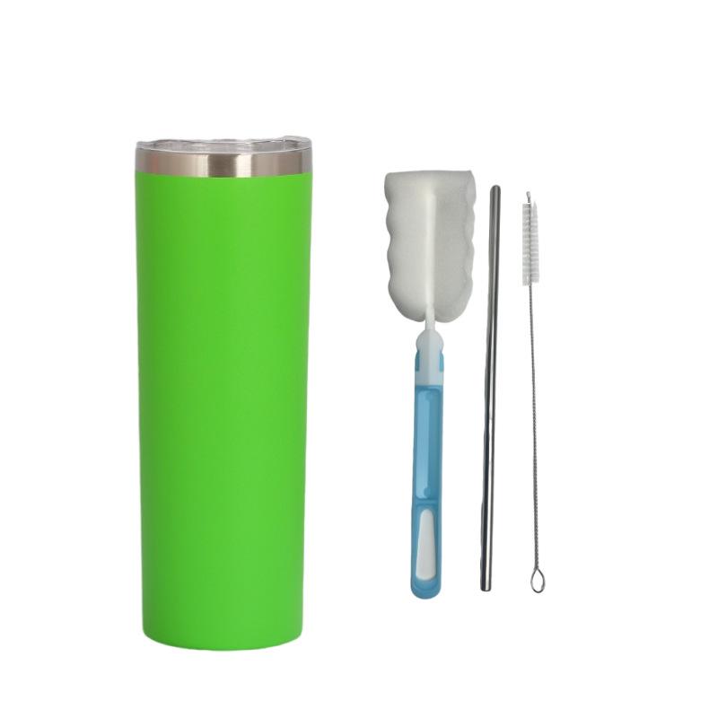 Slimming 20oz Car Coffee Tumbler - 304 Stainless Steel, Double-Layer Insulated, Portable Cup 20oz