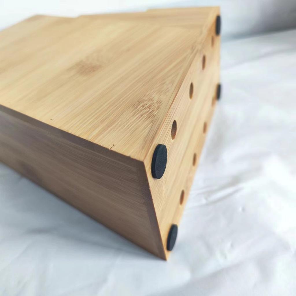 Dřevěný držák na nože Kuchyňský nástroj Univerzální blok na nože Dřevěný blok na nože Pultová deska Řeznický blok Skladování nožů