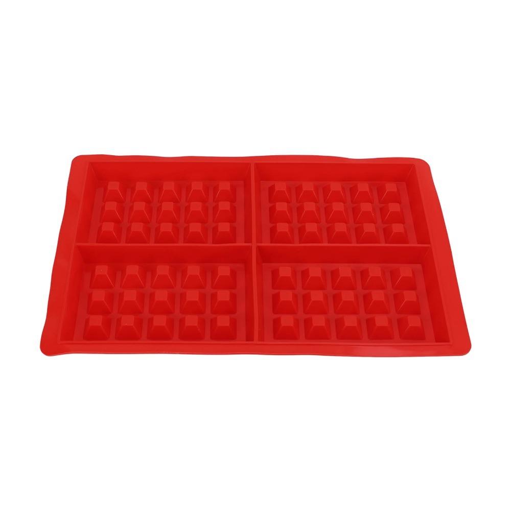 Easy Demoulding Baking Mold Nonstick Waffle Mold Silicone Waffle Mold Making Chocolates A