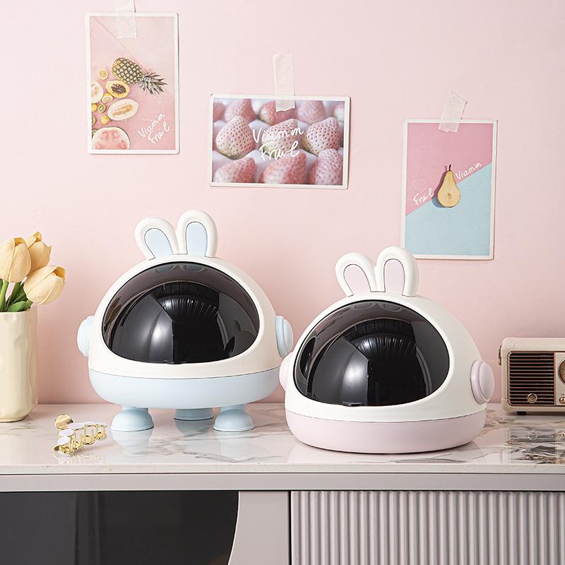Multi-functional Dustproof Rabbit Storage Box for Keys, Ornaments, and Trash – Ideal for Entryways, Desktops, Living Rooms, and Offices