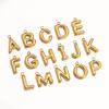 3Pcs Initial Charms 3D Stainless Steel English Letter Pendant 18K Gold Color PVD Plated Bubble Alphabet Charm DIY Jewelry Making