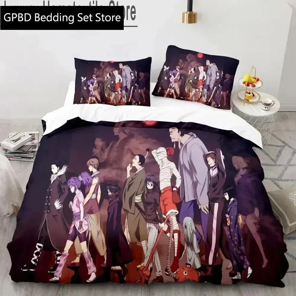 3d Anime Hunter X Hunter Bedding Set Duvet Cover Bed Set Quilt Cover Pillowcase Comforter King Queen Size Boys Adult Bedding Set