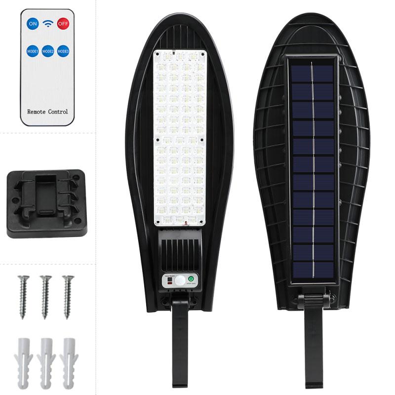1 stk 168LED Solcelleinduksjon Gatelys Utendørs Vanntett LED For Hagevegg Justerbar Vinkel Innebygd 18650 Litiumbatteri
