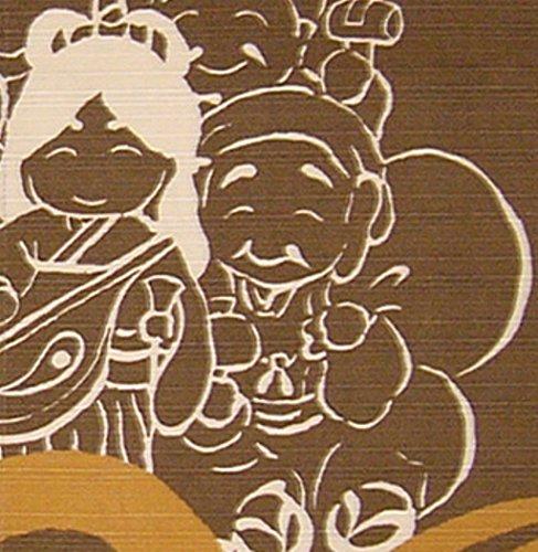 MAEDA SENKO Kaiuntei Good Luck Curtain with Seven Lucky Gods 037618