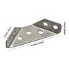 5/10/20Pcs Fasteners Connector Stainless Steel Right Angle Corner Stand Supporting Furniture Corner Connector Furniture Hardware