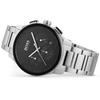 Hugo Boss 1513762 men's watch Silver strap Black dial 44 mm + box