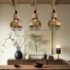 Zen Rattan Bamboo Woven Chandelier for Bedroom, Living Room, Bar, and Restaurant