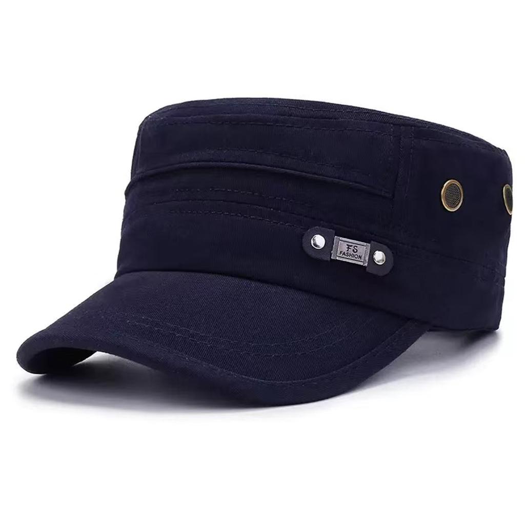 Casual Adjustable Outdoor Autumn Spring Cap Military Label Fashionable Trendy Fs Neutral Gender Women Men For Hats Men Flat Top Caps