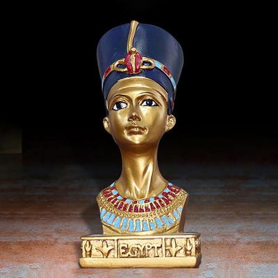 Egyptian Queen Ornament Resin Retro Arts And Crafts Desktop Living Room Decoration Gift Africa Souvenir