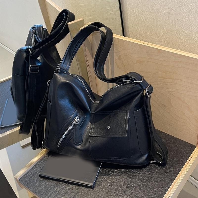 Women Bag Large Capacity Crossbody Bag Casual Shoulder Bag PU Leather Messenger Bag Fashion Backpack Student School Bag