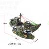 Aquarium Fish Tank Decorations Landscape Pirate Ship Wreck Ship Vintage Resin Design Boat Aquarium Accessories Home Decorations