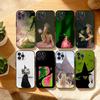 1PC W-Wicked M-Musical G-Green-Pink Phone Case For iPhone17,16,15,14,13,12Plus,Pro Max,XS,5G Soft Silicone Black Cover