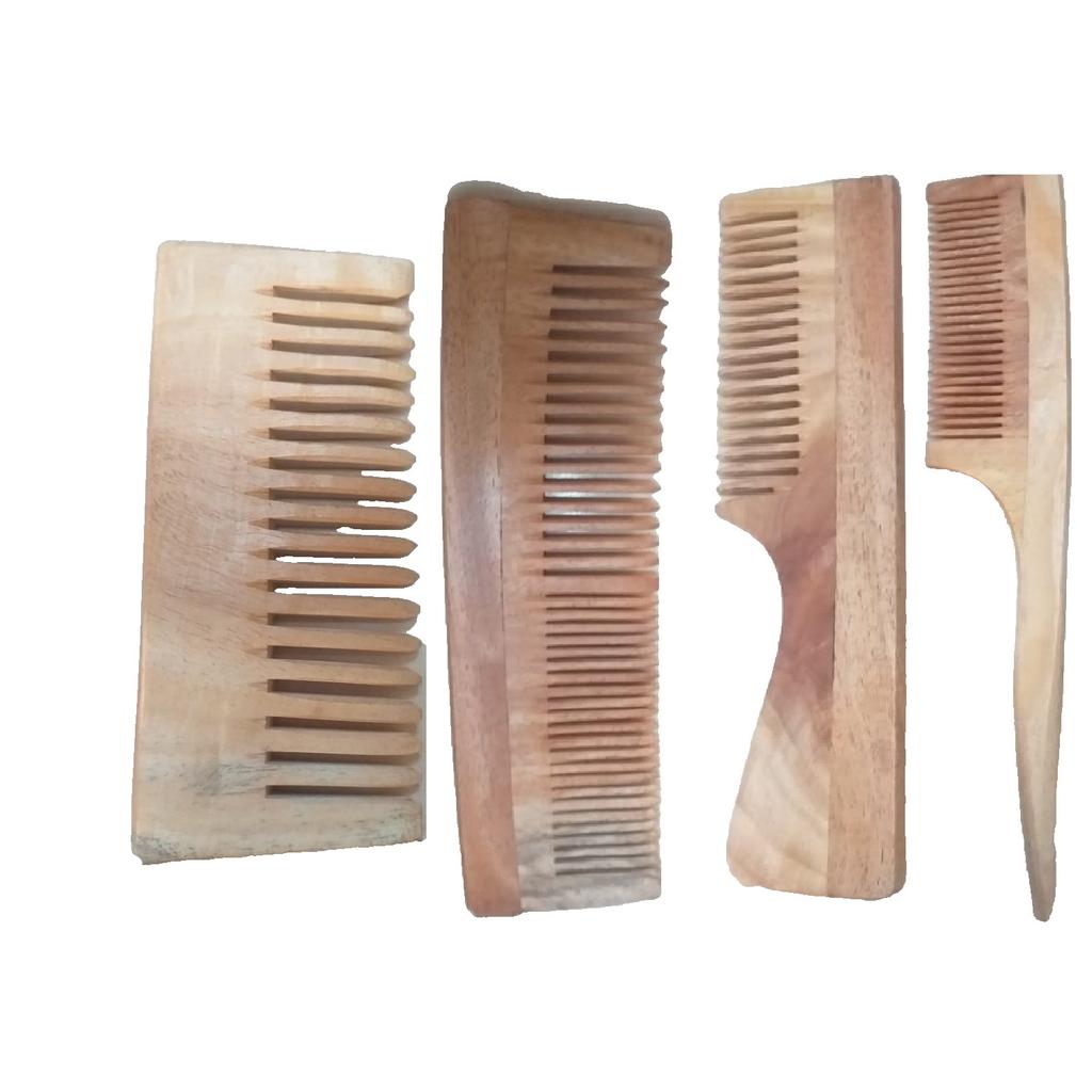 @ Pettini in Legno di Neem Colore Marrone Per Unisex Set da 4 L822 MA-53-60% di Sconto