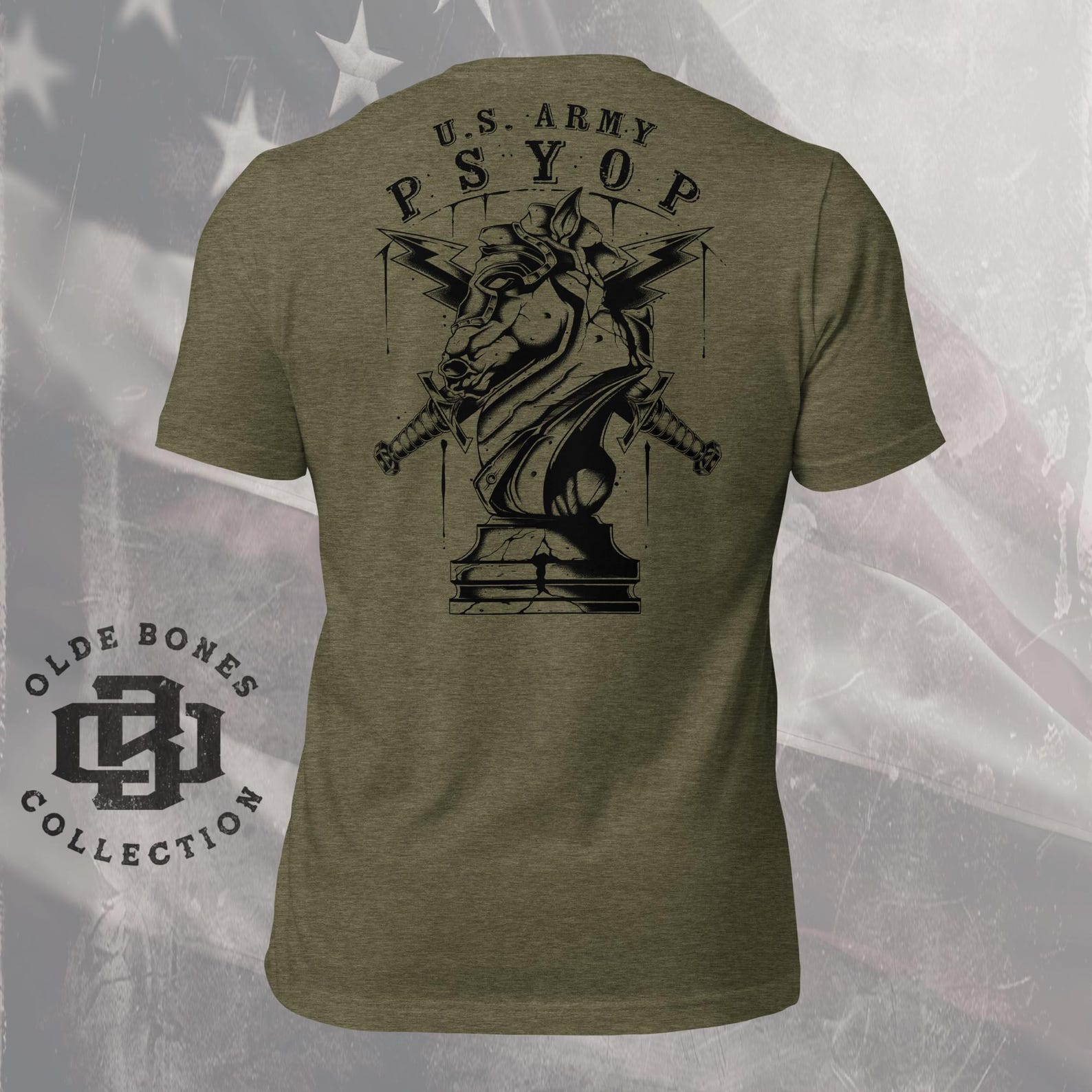 Army PSYOP T-Shirt - Knight Graphic Tee L