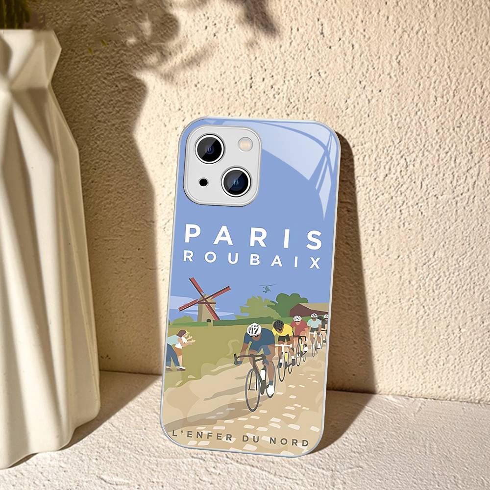 Bicycle Bike Sport Tempered Glass For Iphone 14 13 12 11 Pro Mini XS MAX 14Plus X XS XR Cover