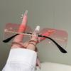 Metal Snake Sunglasses Women For Men Vintage Sun Glasses Steampunk Popular Outdoor Rimless Luxury Brand Designer Eyewear Uv