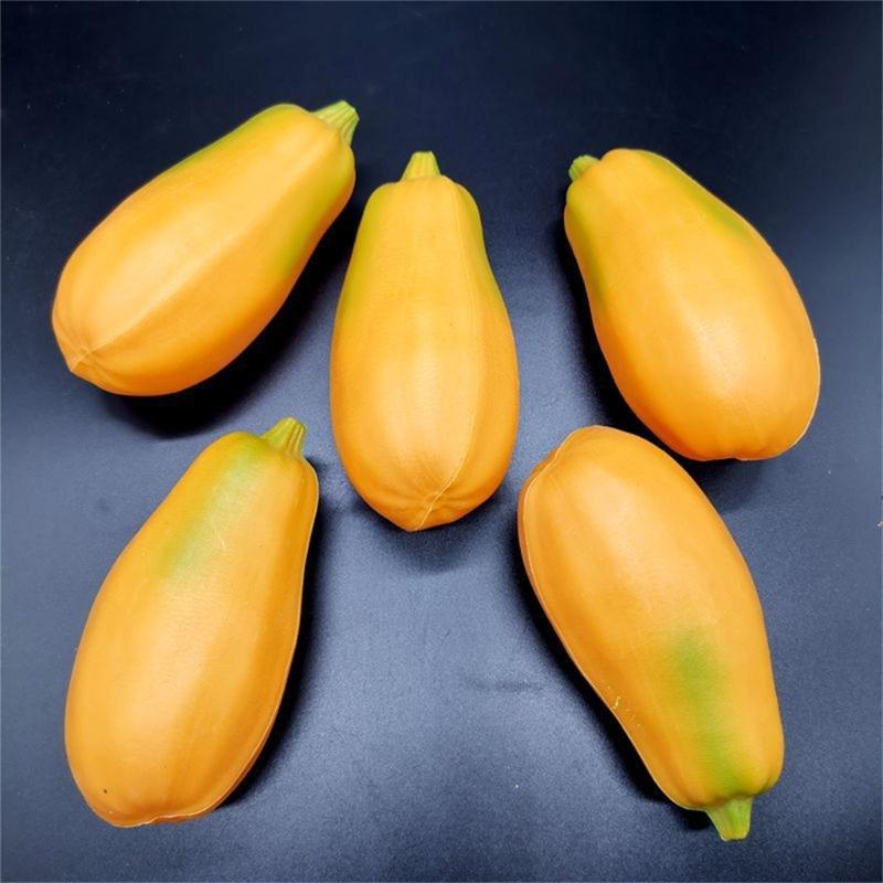 Fake Pawpaw Artificial Pawpaw Realistic Fruit Model Simulation Pawpaw for Kitchens Party Decorations Photography Props