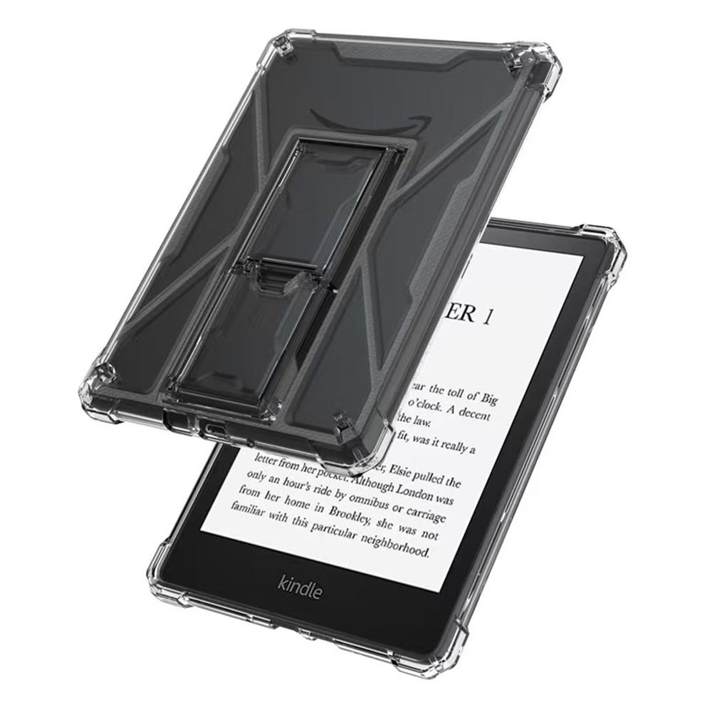 Clear Case For Amazon Kindle Paperwhite 3 (2015)/2 (2015)/1 (2015) Kickstand Shockproof TPU+PC Tablet Cover with Pen Slot
