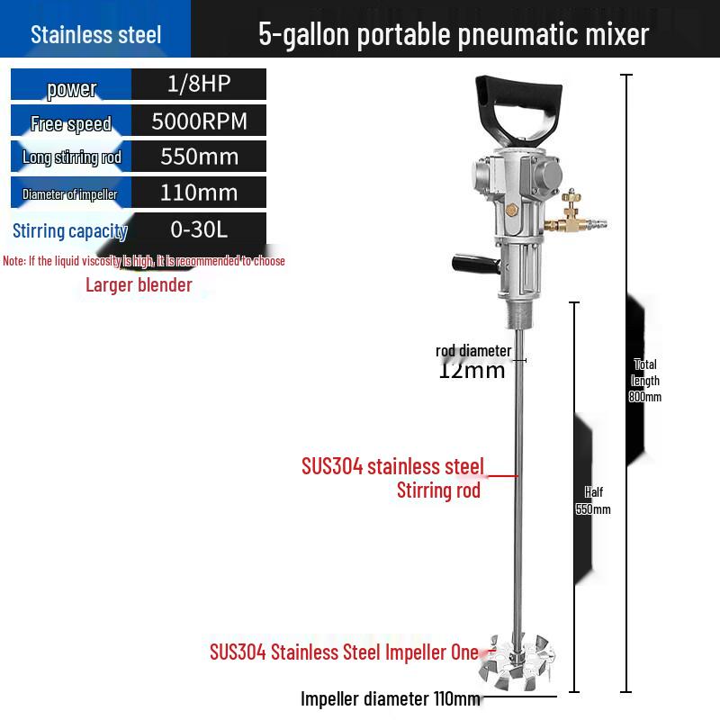 Portable Pneumatic Mixer