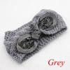 Vintage Flower Women Girl Bow Knot Headband Turban Crochet Knit Hairband Rabbit Ears Headwrap
