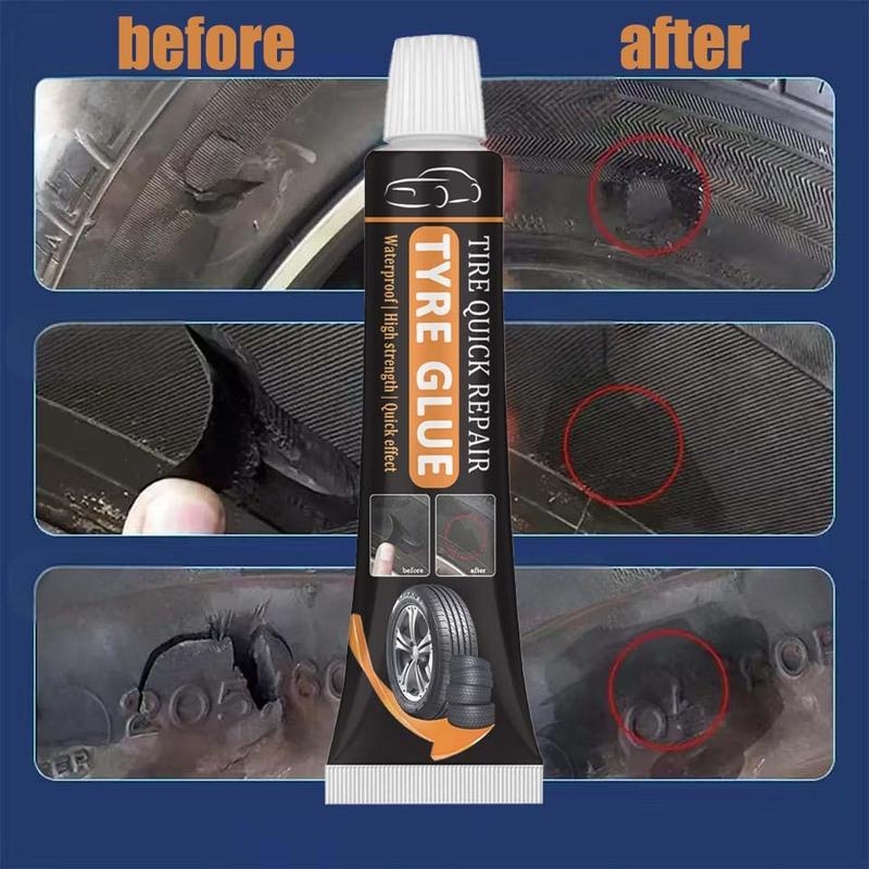 Powerful quick-drying rubber glue for tire repair, wear-resistant and non-corrosive rubber adhesive, power tire repair tool