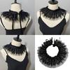 Baroque Style Detachable Lace Ruffe Neckwear Comfortable Neckpiece Collar Decorative Edging For Bridalwear And Costumes