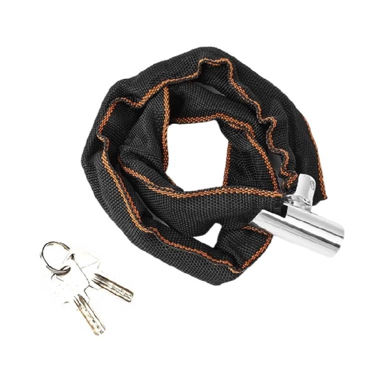Road Bike Safety Chain Lock With 2 Key Portable Long Bike Chain Lock Antitheft Mountain Bike Lock for Electric Bike 1