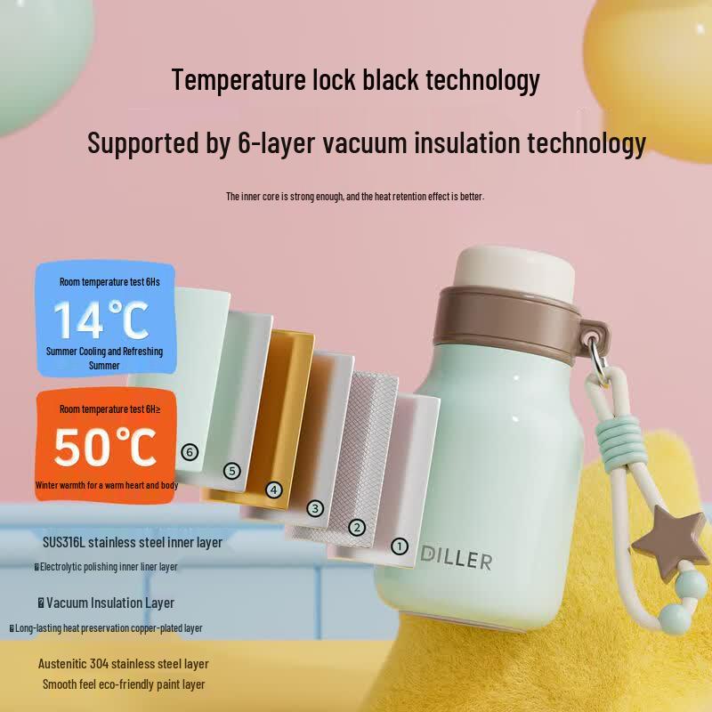 Diller D9508-320 316 Stainless Steel Insulated Water Bottle