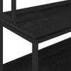 Kitchen Shelf Black Oak Effect 100 x 40 x 168 cm