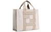 Borsa a tote in tela capiente con logo borsa della spesa borsa a spalla borsa a tracolla borsa a mano taglia grande stile maschile bianco grigiastro chiaro