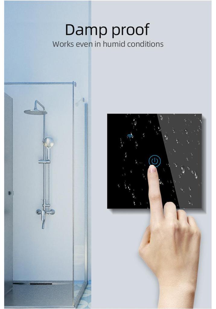 Smart WiFi Wall Timer Light Switch - Alexa/Google Compatible, RF/APP/Touch Control