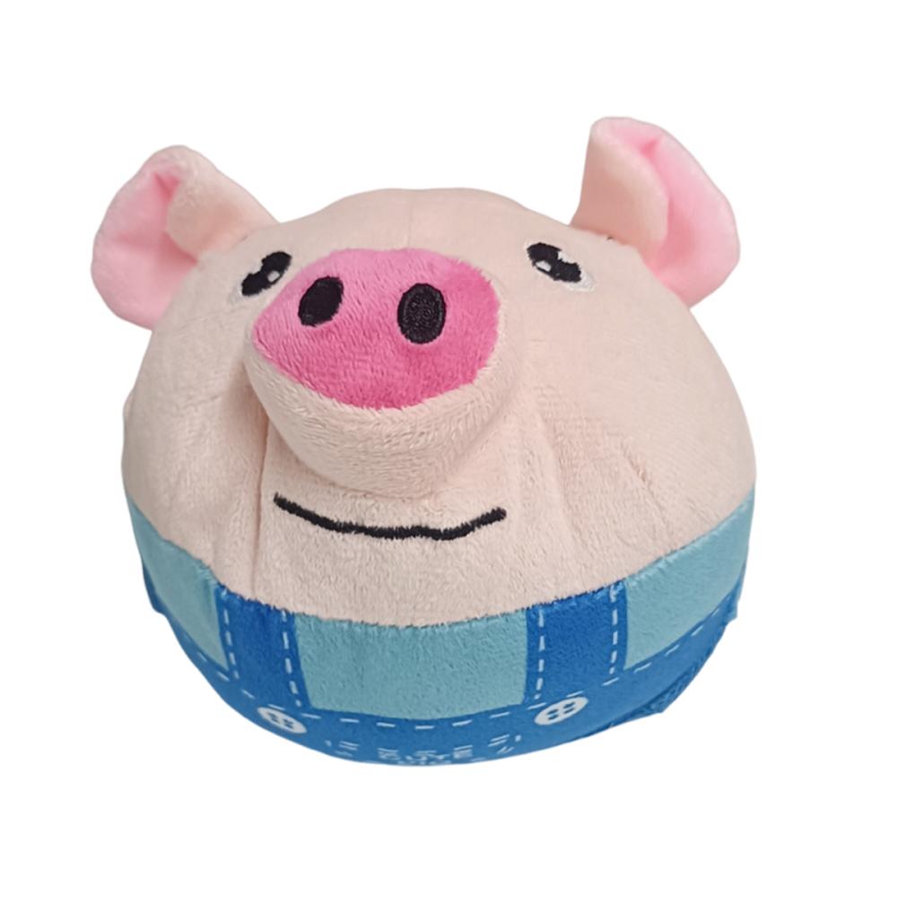 Music Vibration Bouncing Ball Bite Resistant Funny Interactive Squeaky Toys Talking Self-Moving for Dog Indoor Playing