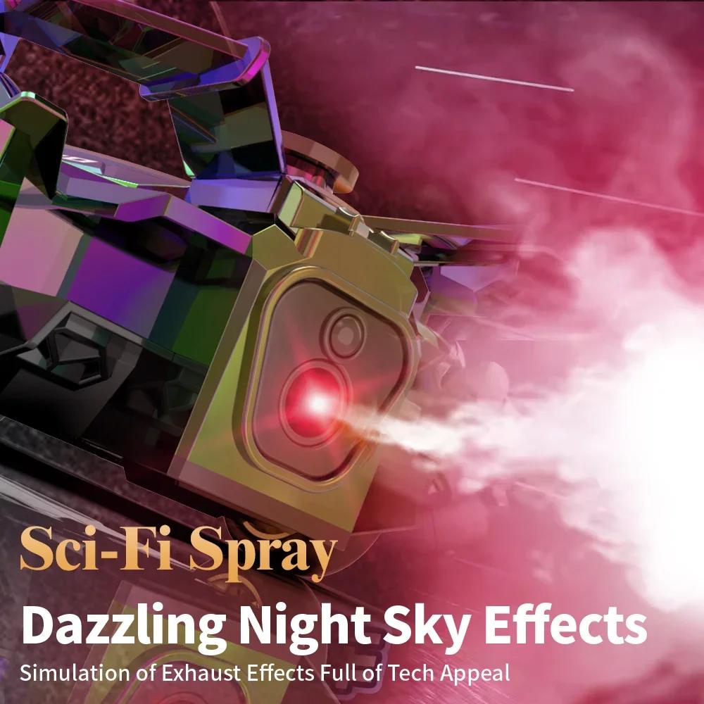 Non-Toxic 2.4G Rc Racing Dazzing Lights Spray Drift Car Model Kids Toys 4-Wheel Drive Remote Control High Speed Vehicle Children Birthday Gift