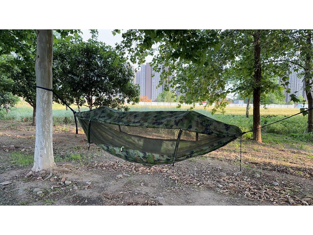 Portable Anti-Mosquito Camping Hammock with Automatic Quick-Opening