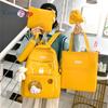 Wear-resistant Animal Cartoon Multi-group and Schoolbag Large-capacity High School Student Backpack 5-piece Backpack