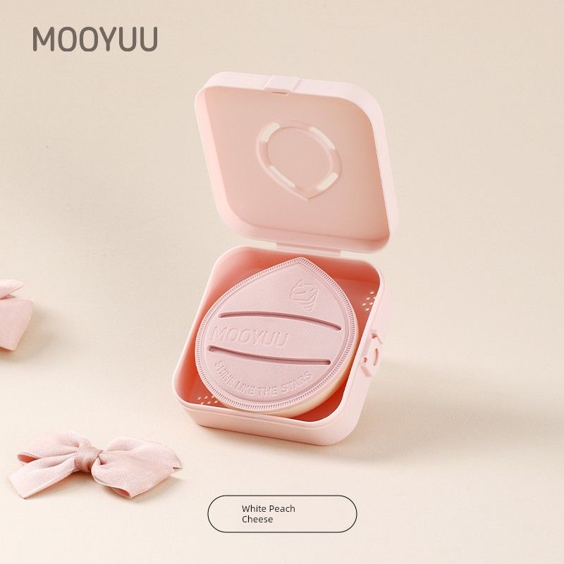 

Mooyuu Cotton Candy Powder Puff Air Cushion Beauty Makeup Sponge, Not Easy to Absorb Powder, Special Beauty Sponge for Liquid Foundation White Peach Cheese