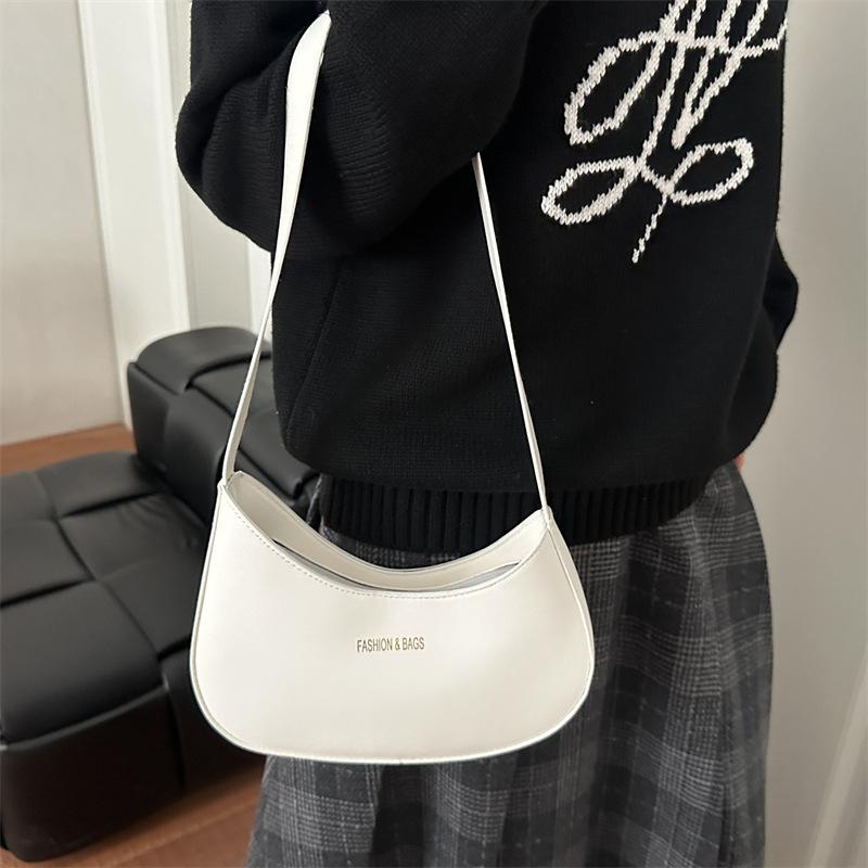 Retro Oily Underarm Bag 2025 European and American Shoulder Bag Women's Bag Wholesale Fashion Hobo Underarm Bag