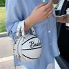 1 Pcs Baobao Women's New Network Red Football Bag Personalized Fun Pink Basketball Bag Ins Versatile Chain Shoulder Bag